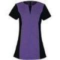 Premier Peony beauty and spa panelled tunic Purple/ Black